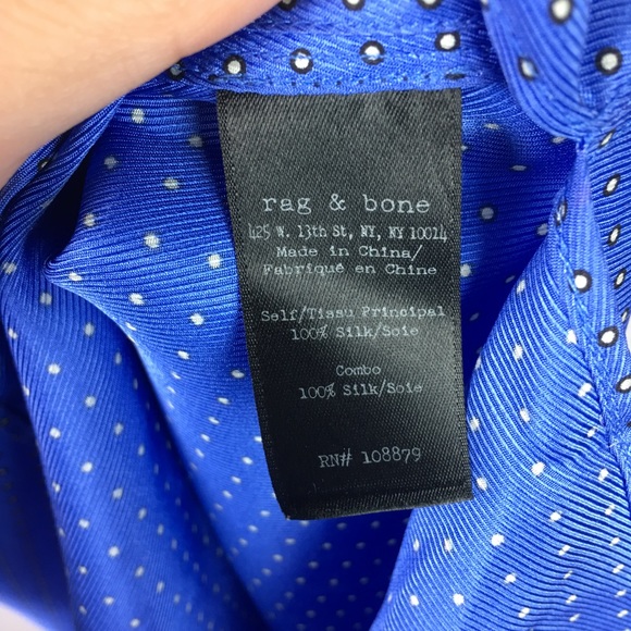 Rag & Bone Celeste silk dot tank - Picture 5 of 7